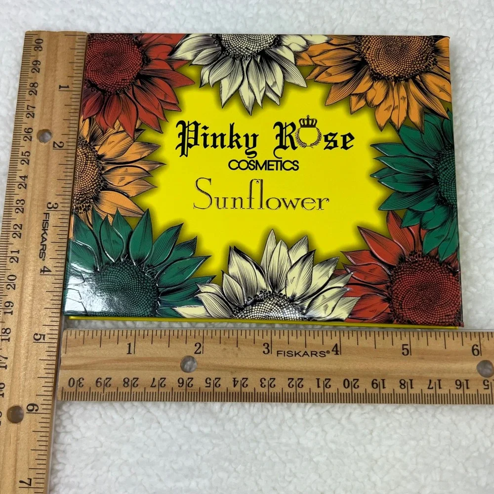 Pinky Rose Cosmetics Sunflower Eyeshadow Palette Cruelty‎ Free Makeup Beauty Y2K